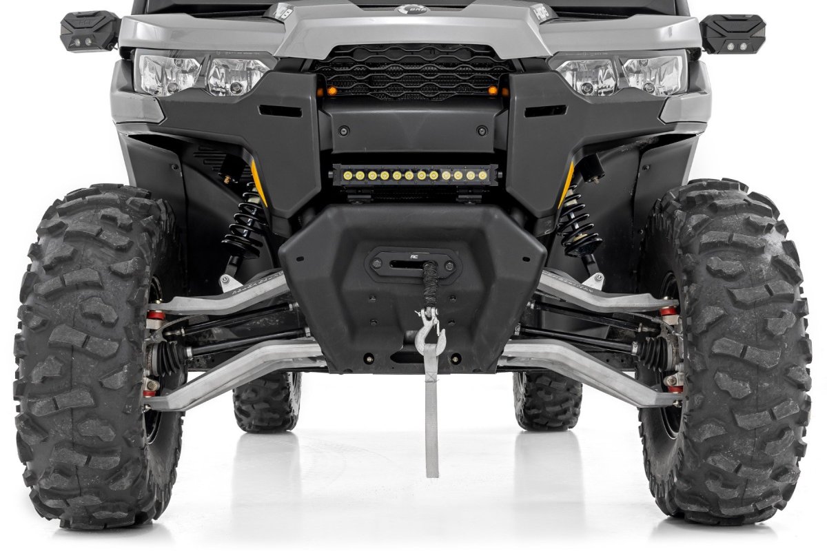 Can-Am Defender XT HD10 Coilover Suspension Kit - Front - Rough Country - Adjustable - '22-'23
